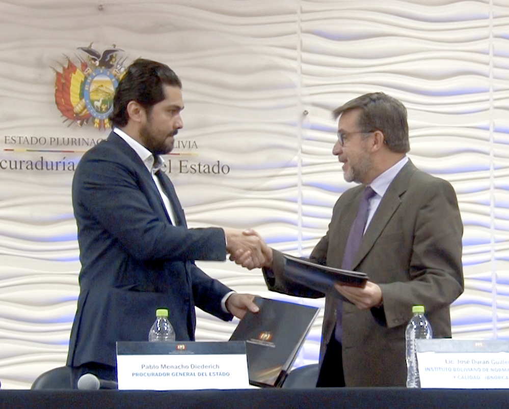 La Procuraduría firma convenio con IBNORCA con miras a la certificación de calidad ISO