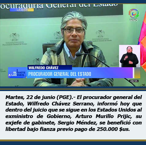 Caso Murillo Prijic Exjefe de gabinete logra libertad bajo fianza