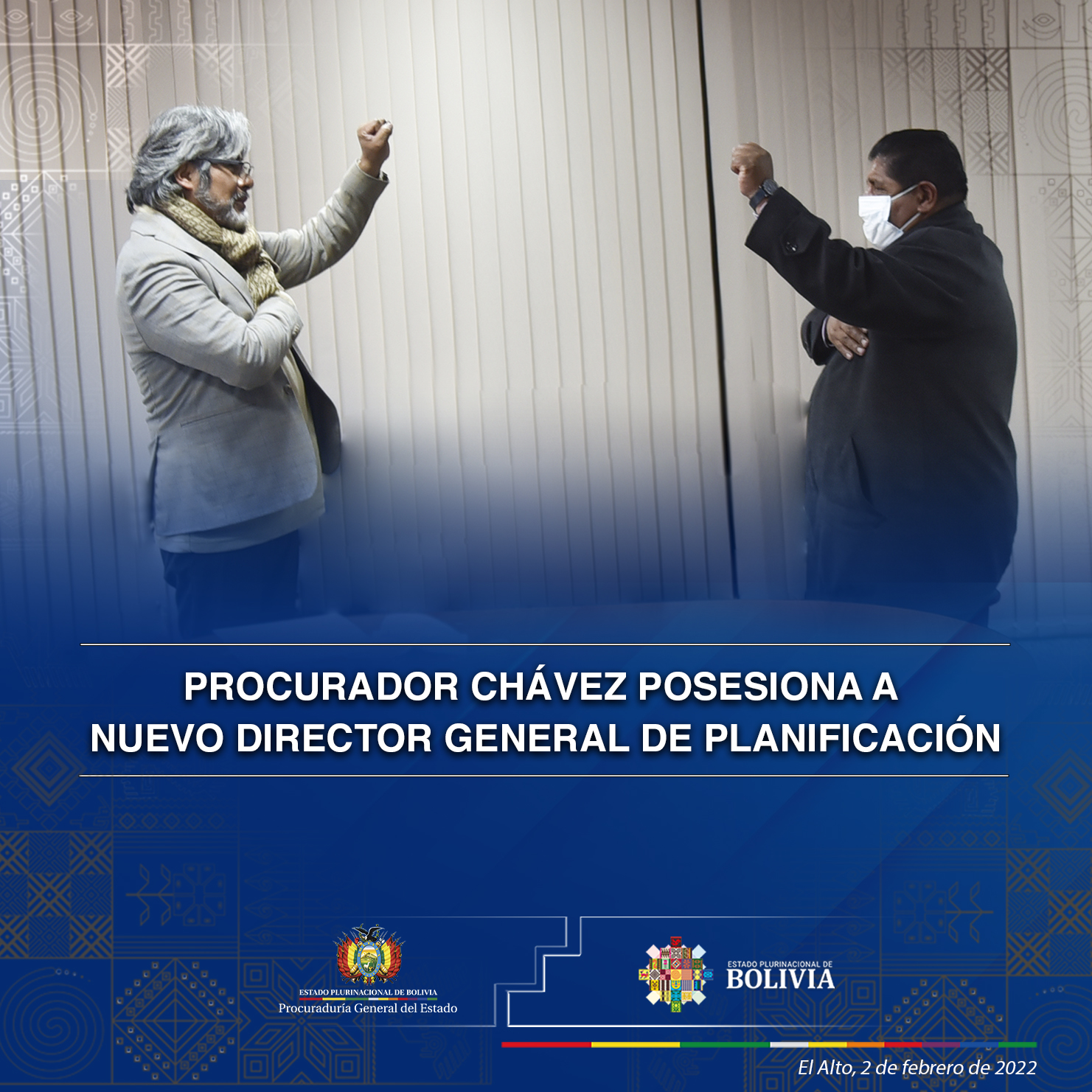 Procurador Chávez posesiona a nuevo Director General de Planificación