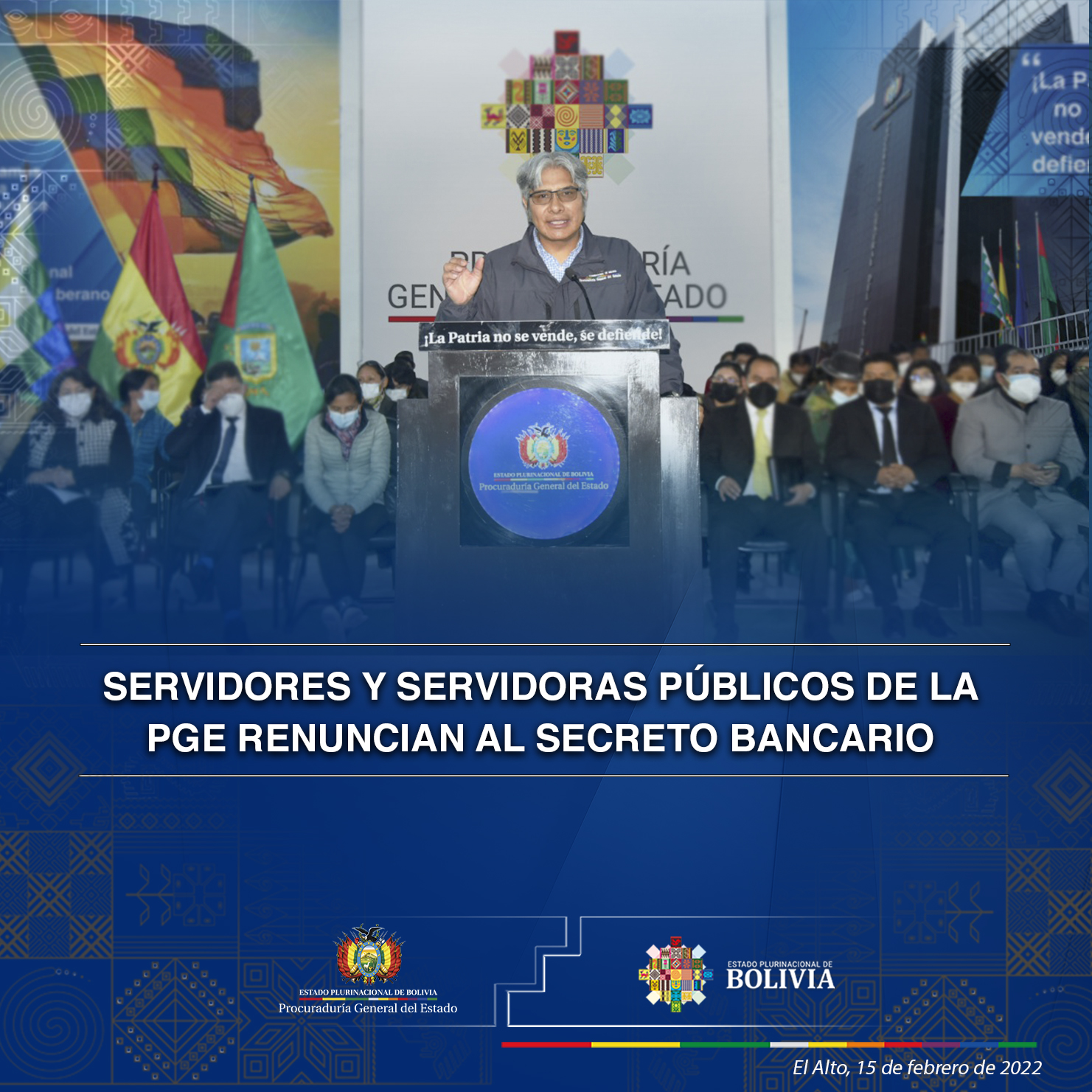 Servidores y servidoras públicos de la PGE renuncian al secreto bancario