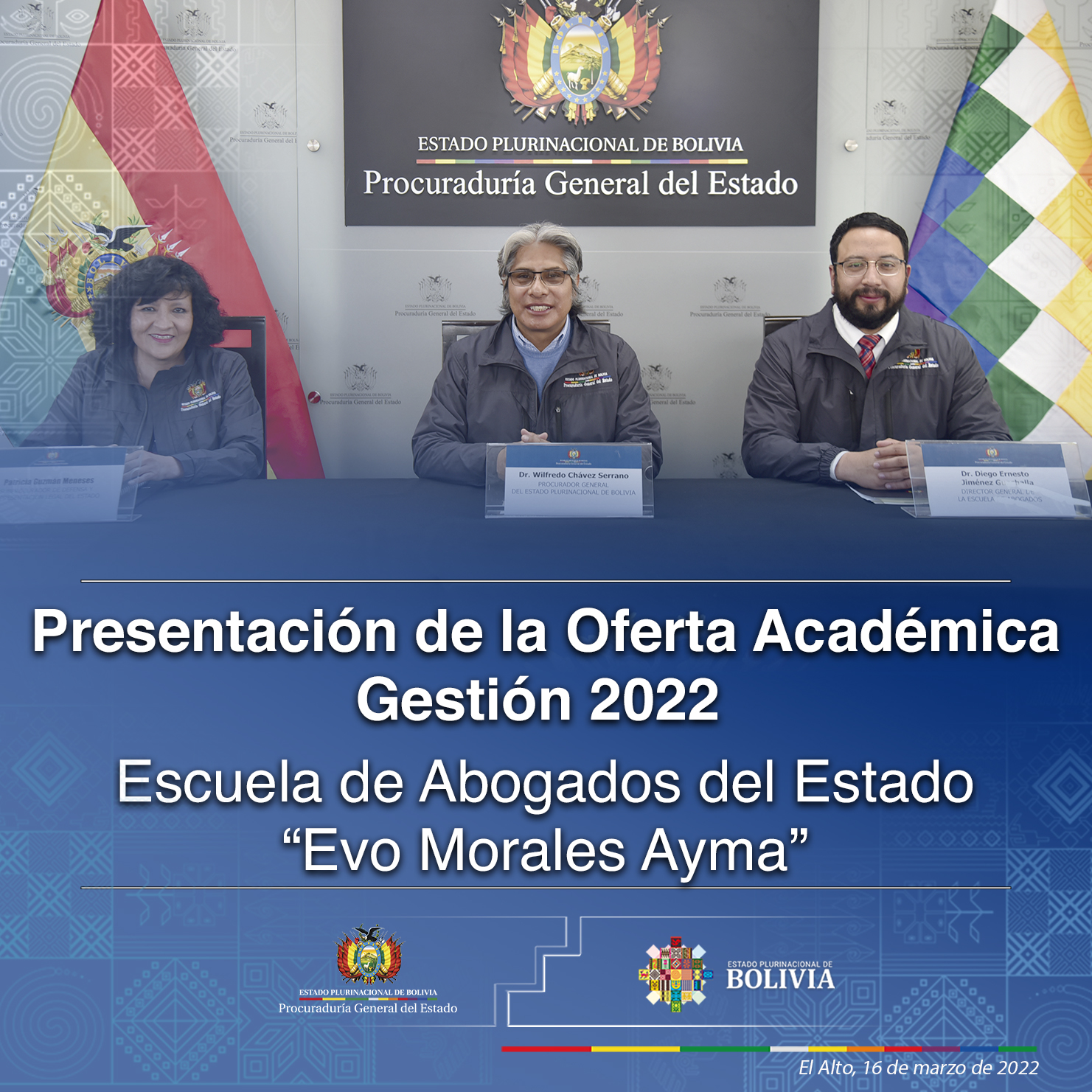 Presentación de la Oferta Académica - Gestión 2022, Escuela de Abogados del Estado “Evo Morales Ayma”
