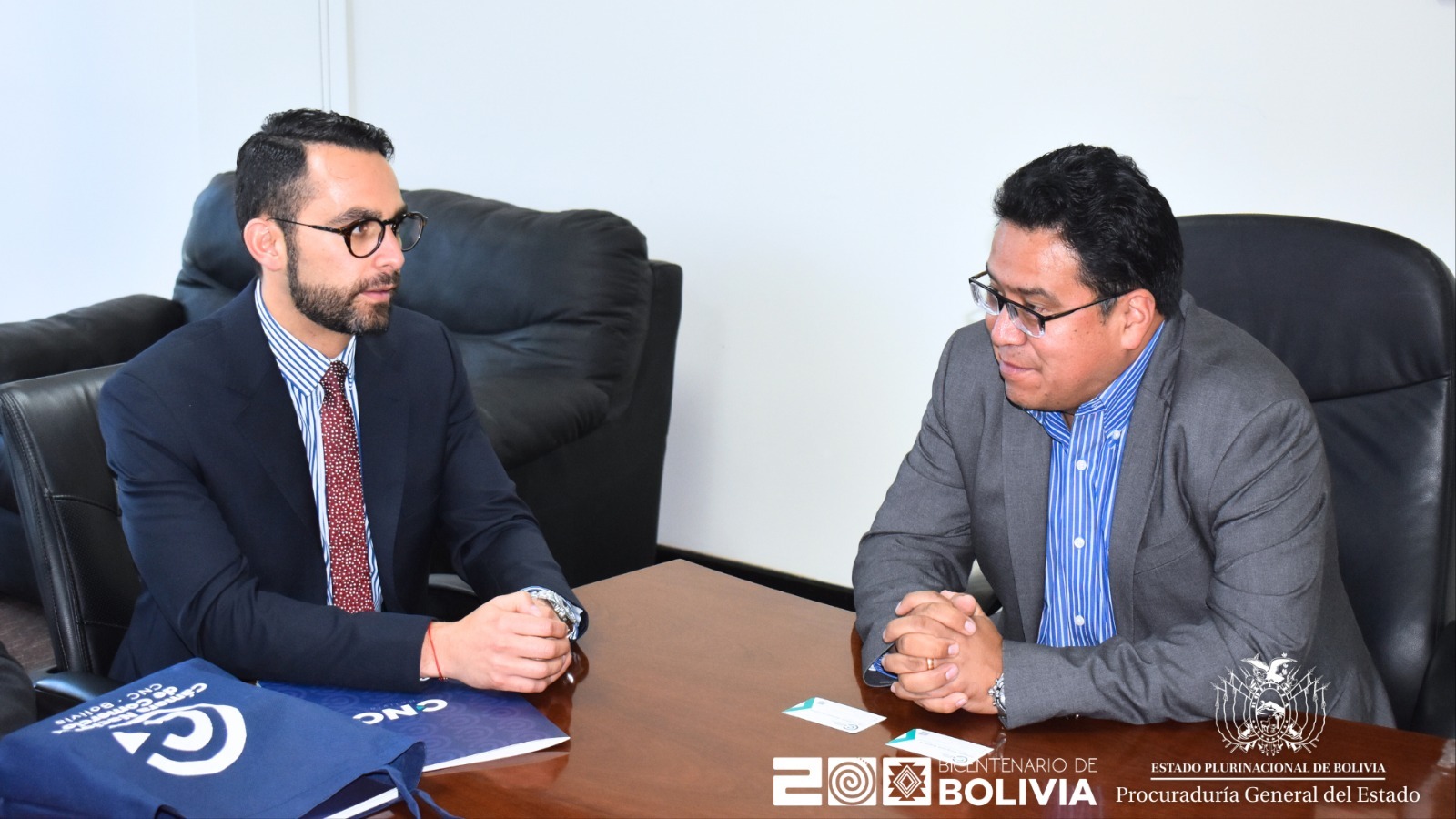 LA PROCURADURÍA GENERAL DEL ESTADO RECIBE LA VISITA DE AUTORIDADES DE LA CÁMARA NACIONAL DE COMERCIO PARA CREAR ACCIONES CONJUNTAS EN LA DEFENSA LEGAL DEL ESTADO